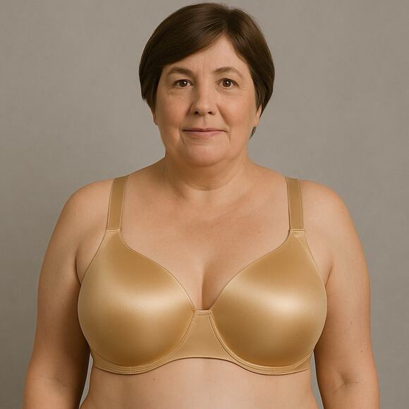 Soma Bra NWT Women's Size 44D Vanishing Back Full Coverage Warm Amber Wide Strap - Picture 1 of 5